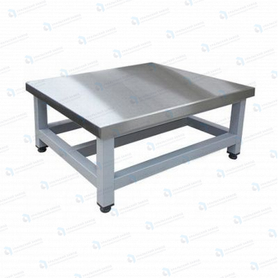Подтоварник ПТ 1000x500x300, каркас сварной из окрашенной трубы, столешница AISI430