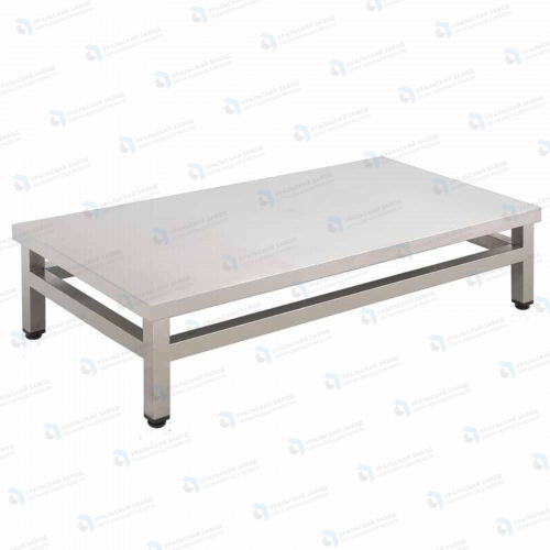 Подтоварник ПТ 1000x600x300, каркас нержавеющая труба, столешница AISI430